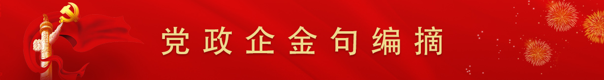 党政企金句摘编